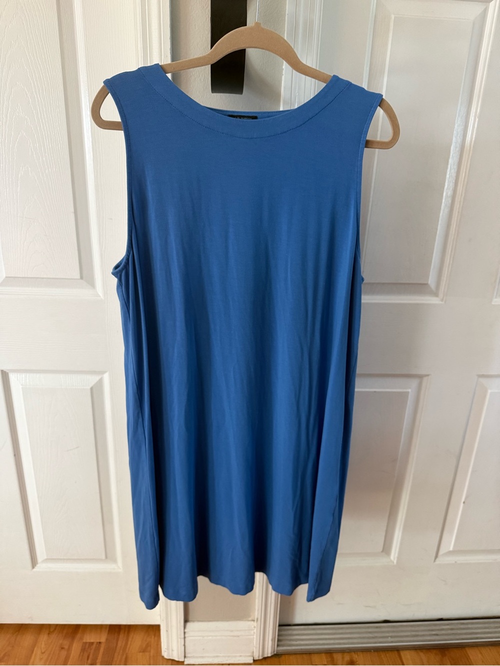 J. Jill Cornflower Blue Sleeveless Midi Shift Dress